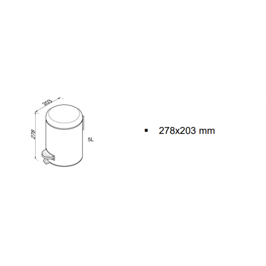 Χαρτοδοχείο 5lt Geesa Soft Close 645-100 Chrome Χαρτοδοχείο 5lt Geesa Soft Close 645-100 Chrome