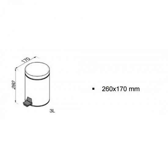 Χαρτοδοχείο 3lt Geesa Standard Hotelia 634 (Ø17 x 26 εκ) Chrome Χαρτοδοχείο 3lt Geesa Standard Hotelia 634 (Ø17 x 26 εκ) Chrome
