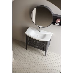 Νιπτήρας Επίπλου Μπάνιου Πορσελάνης 75x50 Sanovit Zenon 6075 Λευκός