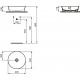 Νιπτήρας Μπάνιου Πορσελάνης Ideal Standard Ipalyss E1398V3 Κυκλικός Επικαθήμενος 40 x 40 cm Μαύρο Ματ Νιπτήρας Μπάνιου Πορσελάνης Ideal Standard Ipalyss E1398V3 Κυκλικός Επικαθήμενος 40 x 40 cm Μαύρο Ματ