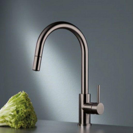Μπαταρία Κουζίνας Πάγκου Eurorama 702600-411 Black Brushed Με Υψηλό Περιστρεφόμενο Ρουξούνι και Συρόμενο Ντουζ με Άθραυστο Σπιράλ Μπαταρία Κουζίνας Πάγκου Eurorama 702600-411 Black Brushed Με Υψηλό Περιστρεφόμενο Ρουξούνι και Συρόμενο Ντουζ με Άθραυστο Σπιράλ