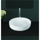 Επικαθήμενος Νιπτήρας Μπάνιου Φ42cm I-Zec Slapton 7033 Λευκός