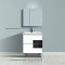 Έπιπλο Μπάνιου Επιδαπέδιο Zeus White/Black Glossy 70cm Chrisart
