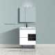 Έπιπλο Μπάνιου Επιδαπέδιο Zeus White/Black Glossy 70cm Chrisart Έπιπλο Μπάνιου Επιδαπέδιο Zeus White/Black Glossy 70cm Chrisart