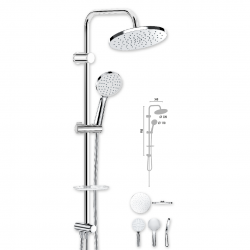 Στήλη Ντους Χωρίς Μπαταρία 95εκ. Duscheline Dusho DM-7055 Χρωμέ