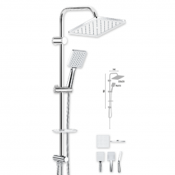 Στήλη Ντους Χωρίς Μπαταρία 95εκ. Duscheline Quart DM-7058 Χρωμέ