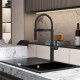 Μπαταρία Κουζίνας Line Black Matt 7169184MB με Εύκαμπτο Ρουξούνι Μαύρο Μπαταρία Κουζίνας Line Black Matt 7169184MB με Εύκαμπτο Ρουξούνι Μαύρο