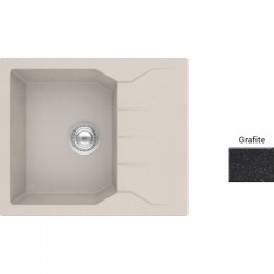 Νεροχύτης Γρανιτένιος Sanitec Ultra Granite Τετραγωνισμένος 812 (60X50) Grafite (Ανθρακί-Μαύρο) Βαρέως Τύπου με 1 Γούρνα και Μαξιλάρι Νεροχύτης Γρανιτένιος Sanitec Ultra Granite Τετραγωνισμένος 812 (60X50) Grafite (Ανθρακί-Μαύρο) Βαρέως Τύπου με 1 Γούρνα και Μαξιλάρι