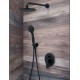 Πλήρες σετ ντουζιέρας Εντοιχισμού Modea 00-7700/Β Black Matt (Μαύρο)