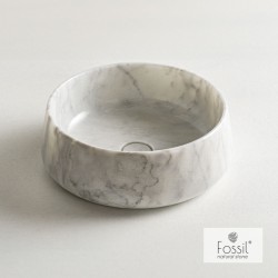 Μαρμάρινος Νιπτήρας Επιτραπέζιος Φ42cm Fossil Opus Marble DR42-300 Carrara Nuovo Μαρμάρινος Νιπτήρας Επιτραπέζιος Φ42cm Fossil Opus Marble DR42-300 Carrara Nuovo