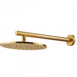 Κεφαλή Ντους 25cm με Βραχίονα 35cm Armando Vicario Gold Brushed