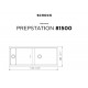 Υποκαθήμενος Νεροχύτης Γρανιτένιος Schock Cristadur Prepstation 114x46cm Polaris (Λευκό)