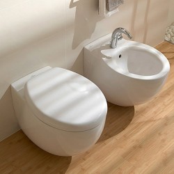 Λεκάνη Kρεμαστή Villeroy & Boch Tube με Kάλυμμα Soft Close 56351001+9M21C101 Λευκή