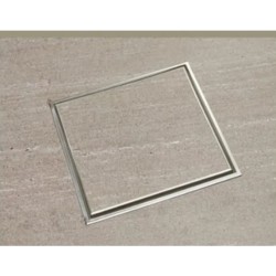 Σχάρα Ντουζ με σιφώνι Elit Tema Ιnox 10Χ10 Inox Χρωμέ 93510 για Επικάλυψη με πλακάκι