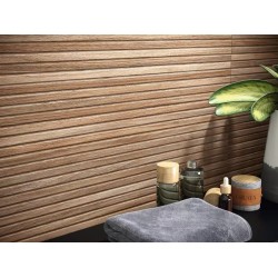 Πλακάκι Porcelanite Dos Amazonas 30Χ90 Απομίμησης Ξύλου Roble Relieve 9544