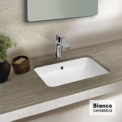 Νιπτήρας Μπάνιου Υποκαθήμενος Bianco Ceramica 10045-300 50Χ34.4cm 