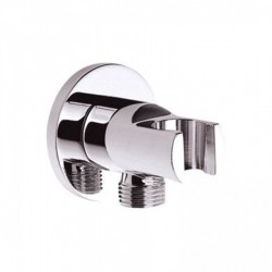 Παροχή σπιράλ ντους με στήριγμα Creavit A03-01 Χρωμέ