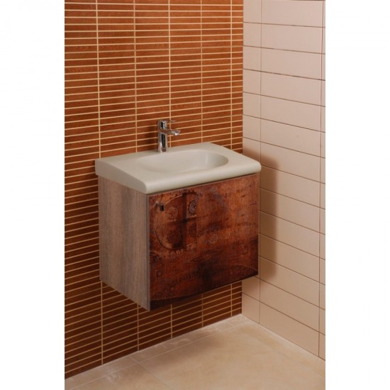 Νιπτήρας Eπιτοίχιος ή Ημιένθετος Adamidis Master Ivory 55x33