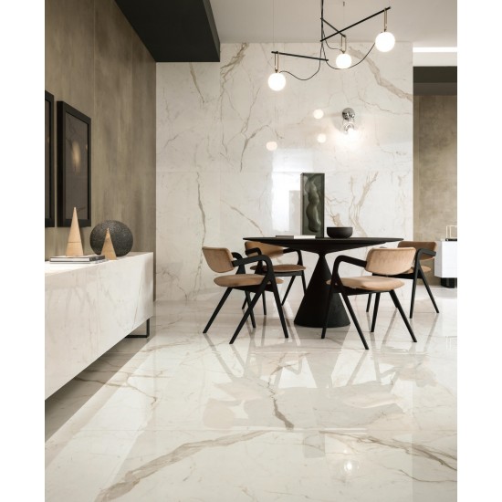 Πλακάκι Calacatta Prestige 60x120 Retificatto Ματ Μαρμαριζέ