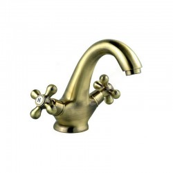 Μπαταρία Νιπτήρα Ρετρό Ferro Bronze χωρίς βαλβίδα BAI2BR