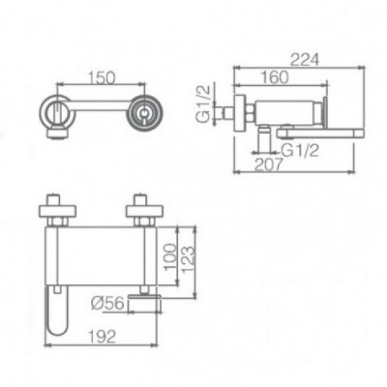 Μπαταρία Λουτρού IMEX OLIMPO BDC033-4OC Χρυσό Ματ Μπαταρία Λουτρού IMEX OLIMPO BDC033-4OC Χρυσό Ματ