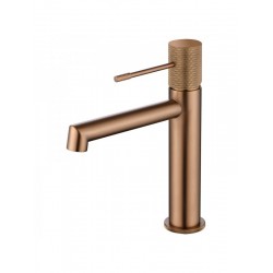 Μπαταρία Νιπτήρος IMEX LINE BDD038-1ORC Ροζ Χρυσό Ματ/ Χαλκού