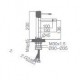 Μπαταρία Μπιντέ IMEX LINE BDD038-2 Χρωμέ