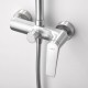 Στήλη Ντουζ 2 Εξόδων IMEX DELOS BDD055/AC Χρωμέ Ανοξείδωτη 316