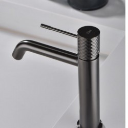 Μπαταρία Νιπτήρος IMEX GENOVA BLACK GUN METAL BDG053-1BGM Ανθρακί