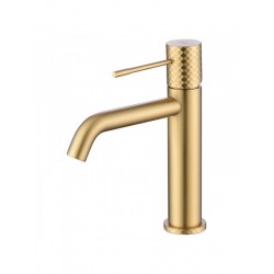 Μπαταρία Νιπτήρος IMEX GENOVA BDG053-1OC Χρυσό Ματ