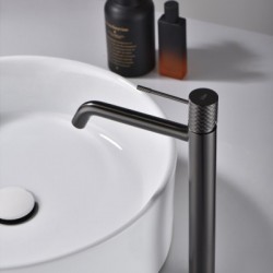 Μπαταρία Νιπτήρος IMEX GENOVA BLACK GUN METAL BDG053-3BGM Ανθρακί