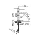 Μπαταρία Νιπτήρος IMEX MONZA BDM039-1OC Χρυσό Ματ Brushed