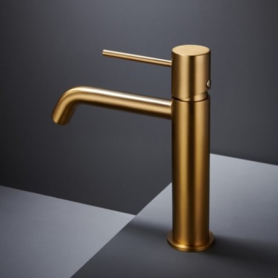 Μπαταρία Νιπτήρος IMEX MONZA BDM039-1OC Χρυσό Ματ Brushed
