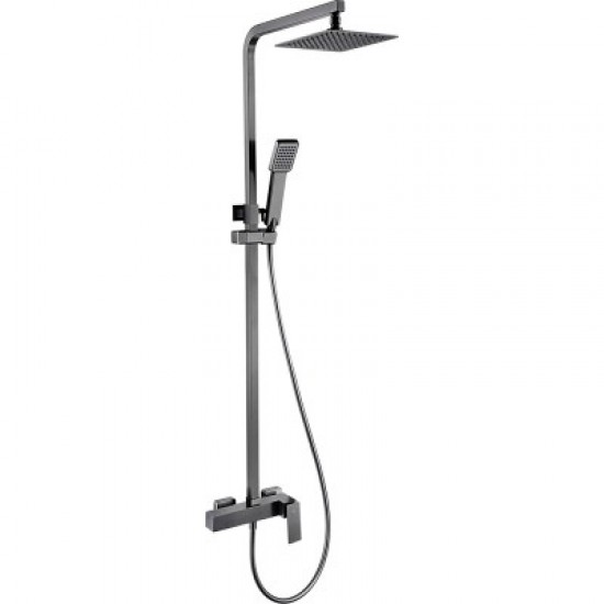 Στήλη Ντουζ 2 Εξόδων IMEX PISA BDP048/BGM BLACK GUN METAL Στήλη Ντουζ 2 Εξόδων IMEX PISA BDP048/BGM BLACK GUN METAL