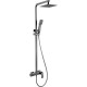 Στήλη Ντουζ 2 Εξόδων IMEX PISA BDP048/BGM BLACK GUN METAL Στήλη Ντουζ 2 Εξόδων IMEX PISA BDP048/BGM BLACK GUN METAL