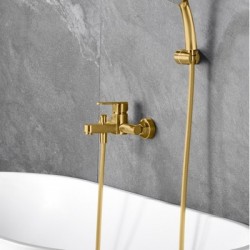 Μπαταρία Λουτρού IMEX ROMA BDR001-4OC Χρυσό Ματ