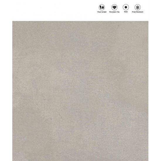 Πλακάκι Bona Dea Light Grey 61Χ61 Ματ Γκρι Ανοιχτό