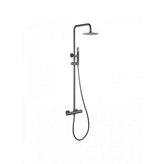 Στήλη Ντουζ 2 Εξόδων IMEX GENOVA BLACK GUN METAL BTG053/BGM Ανθρακί