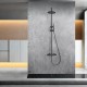 Στήλη Ντουζ 2 Εξόδων IMEX GENOVA BLACK GUN METAL BTG053/BGM Ανθρακί