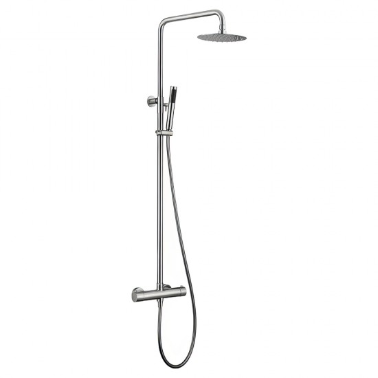Στήλη Ντουζ 2 Εξόδων IMEX Moscu Ανοξείδωτη S316 BTK017/AC Θερμοστατική Στήλη Ντουζ 2 Εξόδων IMEX Moscu Ανοξείδωτη S316 BTK017/AC Θερμοστατική