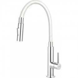 Μπαταρία κουζίνας με εύκαμπτο στόμιο Ferro Zumba Slim 2f White BZA43W