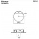 Νιπτήρας Πορσελάνης Επιτραπέζιος Bianco Ceramica Focus 33042-300 Φ42cm