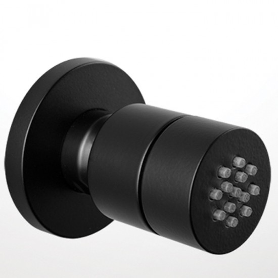 Επιτοίχιο Jet Ντουζ Almar Round E044030-400 Black Matt Επιτοίχιο Jet Ντουζ Almar Round E044030-400 Black Matt