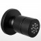 Επιτοίχιο Jet Ντουζ Almar Round E044030-400 Black Matt