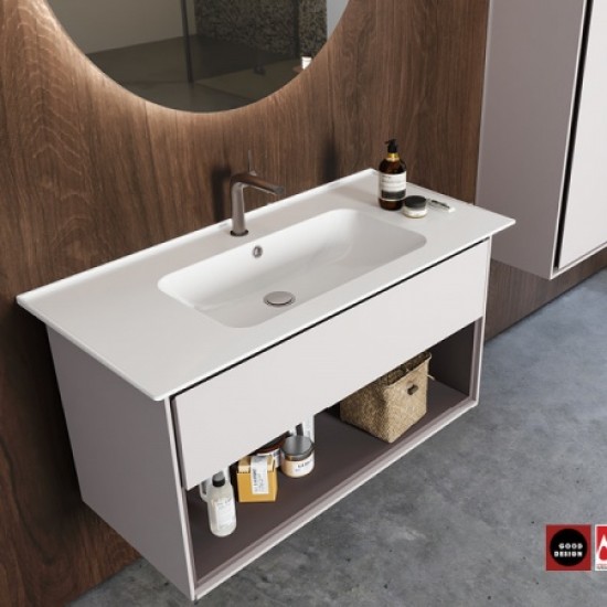 Νιπτήρας Επίπλου Πορσελάνης 100x47cm Cerastyle Blue 042500-u Λευκό Νιπτήρας Επίπλου Πορσελάνης 100x47cm Cerastyle Blue 042500-u Λευκό