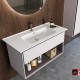 Νιπτήρας Επίπλου Πορσελάνης 100x47cm Cerastyle Blue 042500-u Λευκό Νιπτήρας Επίπλου Πορσελάνης 100x47cm Cerastyle Blue 042500-u Λευκό