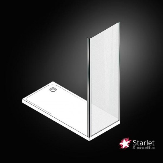 Πλαϊνό Σταθερό Ντουζιέρας Starlet SPS70F-100 Fabric Chrome 67-69 X 180εκ. Χρωμέ Πλαϊνό Σταθερό Ντουζιέρας Starlet SPS70F-100 Fabric Chrome 67-69 X 180εκ. Χρωμέ