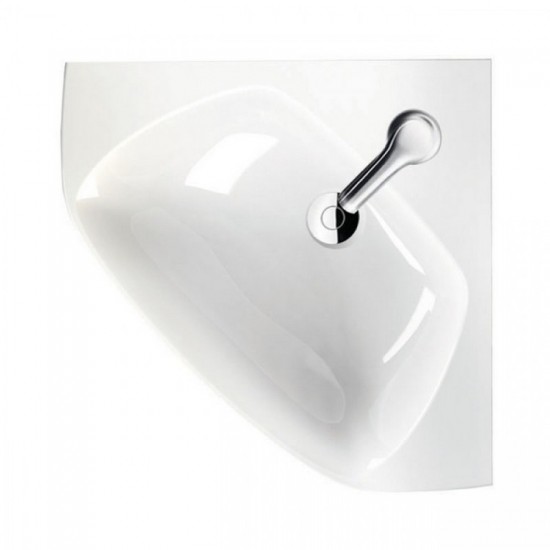 Επικαθήμενος Νιπτήρας Πορσελάνης 46x46cm Cerastyle Mini  001900-u Λευκό