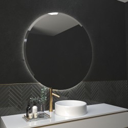 Καθρέπτης Μπάνιου Στρογγυλός Circle Φ60εκ. χωρίς Led Μπιζουτέ