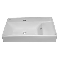 Επικαθήμενος Νιπτήρας Πορσελάνης 65x38cm Cerastyle Sharp 046300-u Λευκό